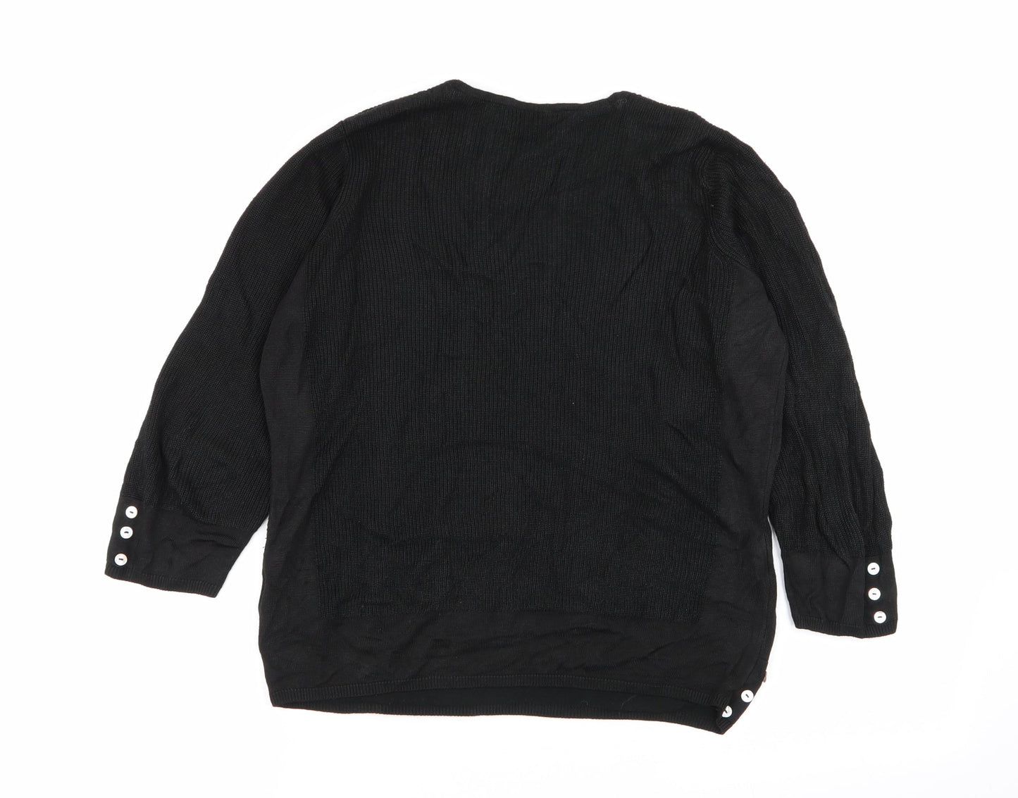 Per Una Womens Black   Pullover Jumper Size 10