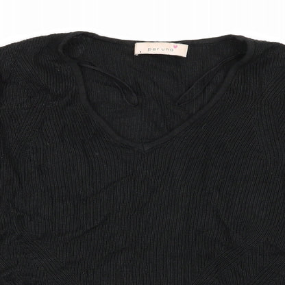 Per Una Womens Black   Pullover Jumper Size 10