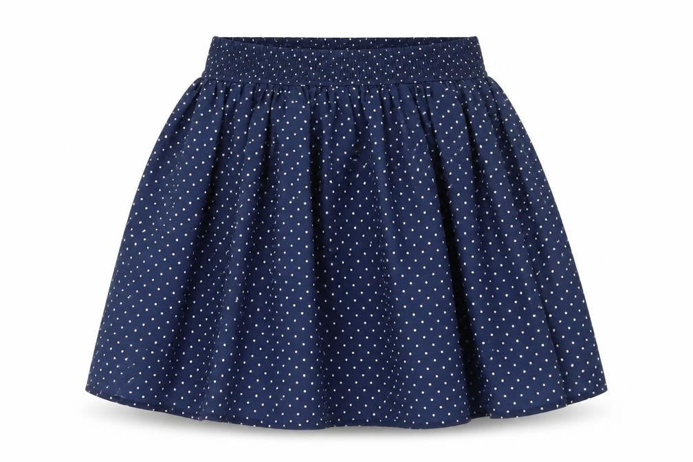 NEXT Girls Blue Polka Dot  Flare Skirt Size 12 Years
