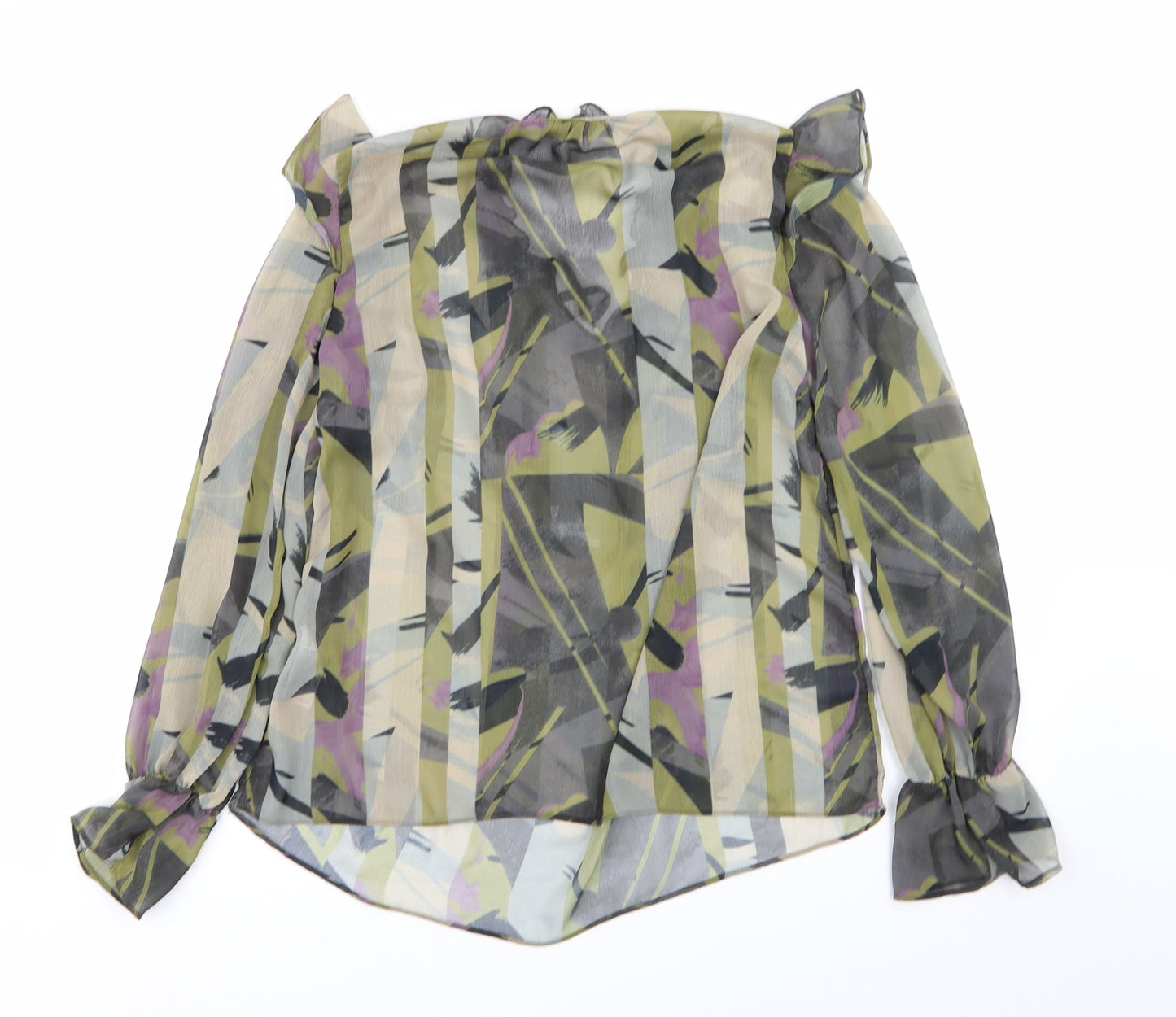 NEXT Womens Multicoloured Geometric  Basic Blouse Size 10