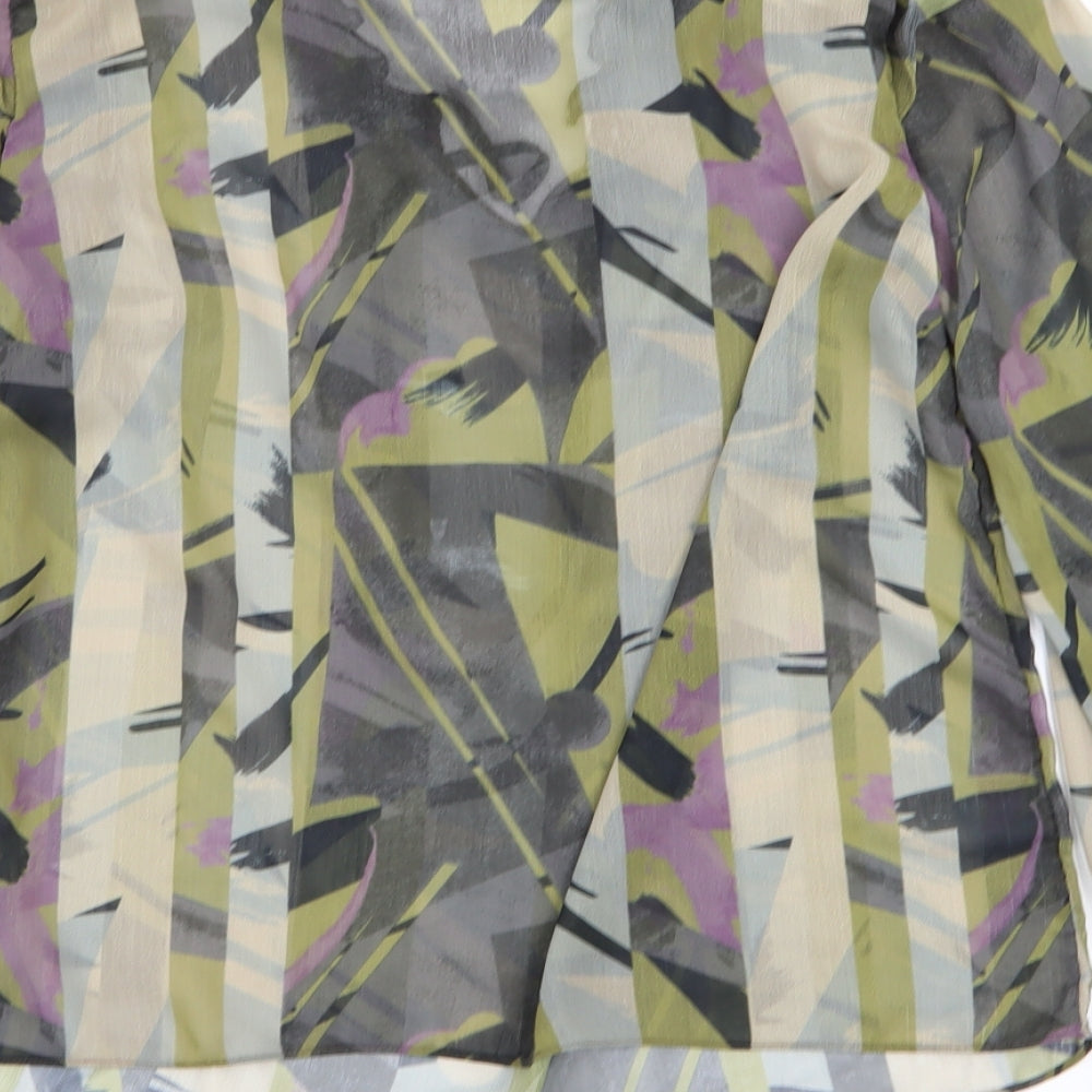 NEXT Womens Multicoloured Geometric  Basic Blouse Size 10