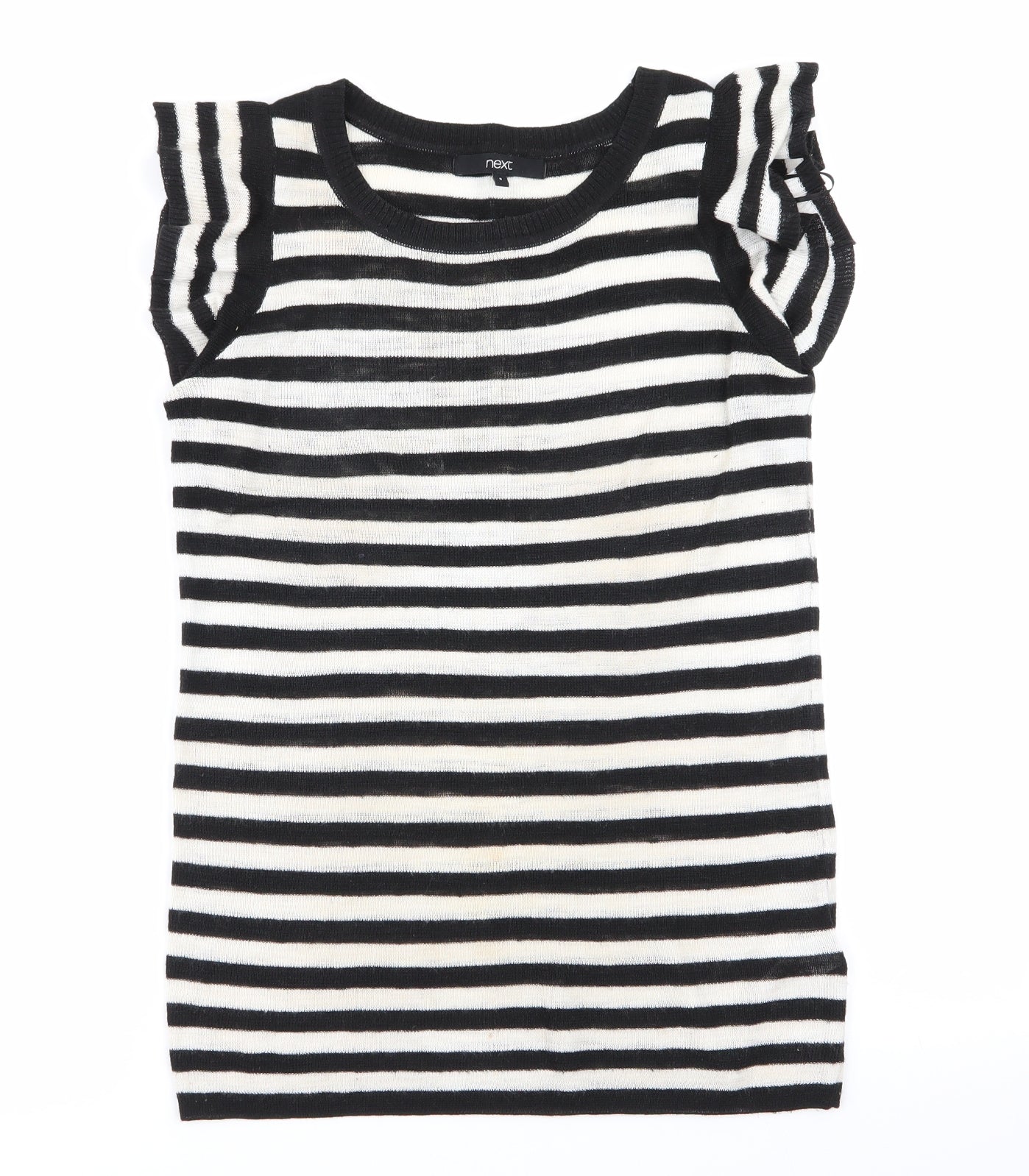 NEXT Womens Multicoloured Striped  Basic T-Shirt Size 8