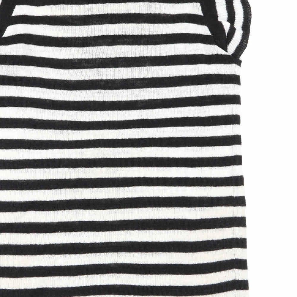 NEXT Womens Multicoloured Striped  Basic T-Shirt Size 8