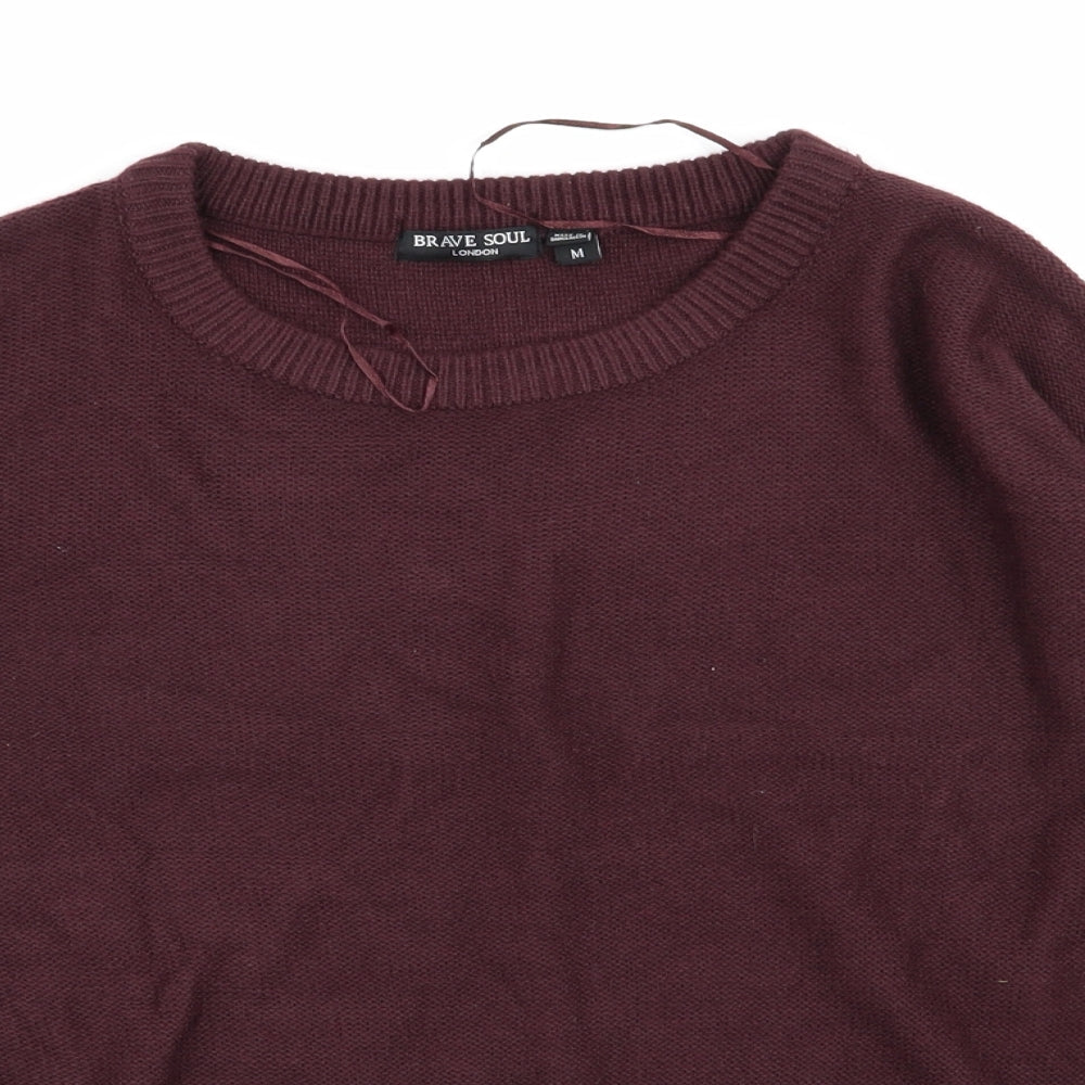 Brave Soul Womens Brown   Pullover Jumper Size M