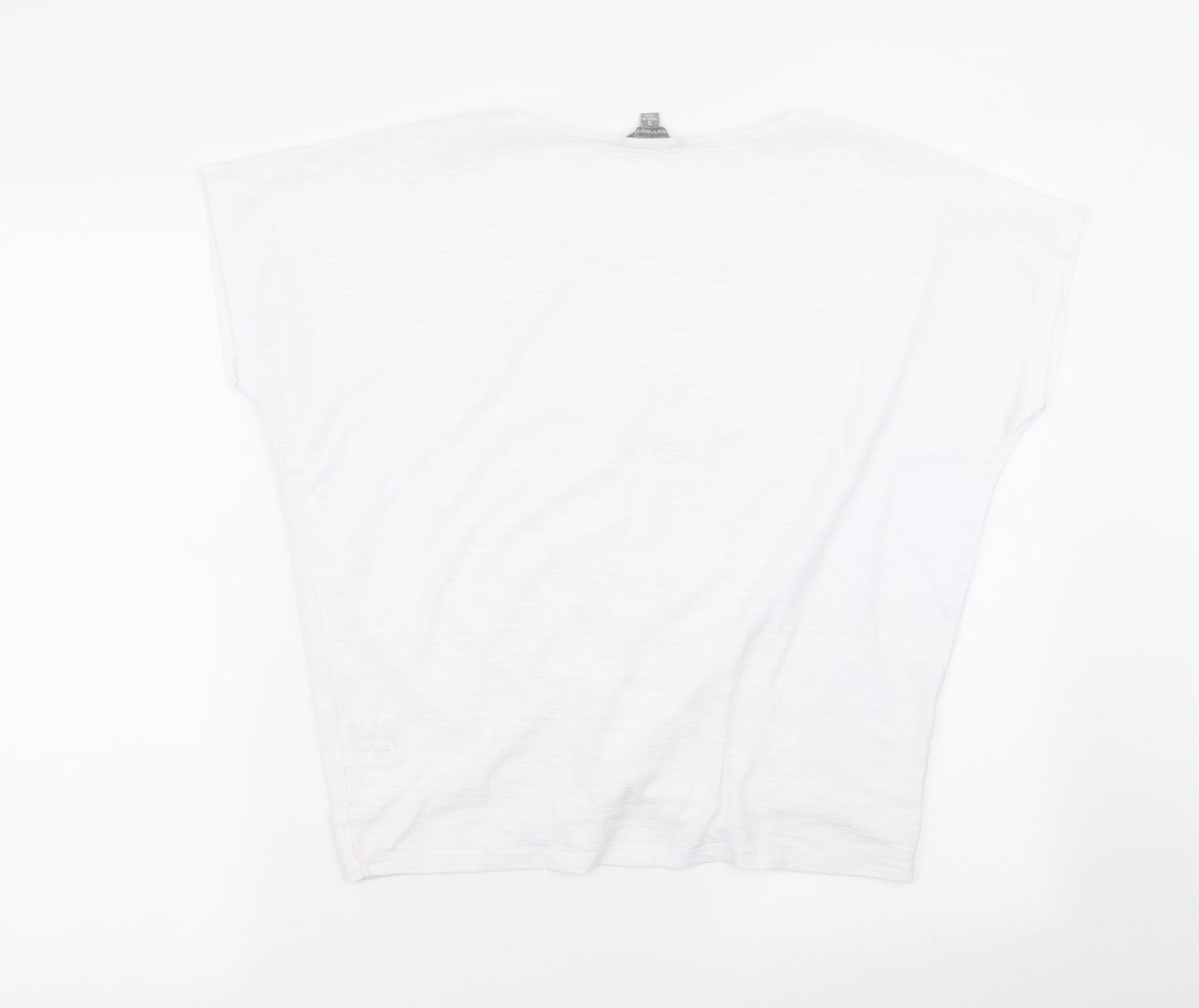 suzannegrae Womens White   Basic T-Shirt Size S