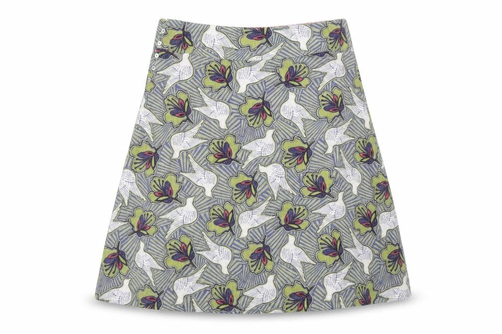 PREWORN  Womens Multicoloured Floral  Flare Skirt Size 30 in