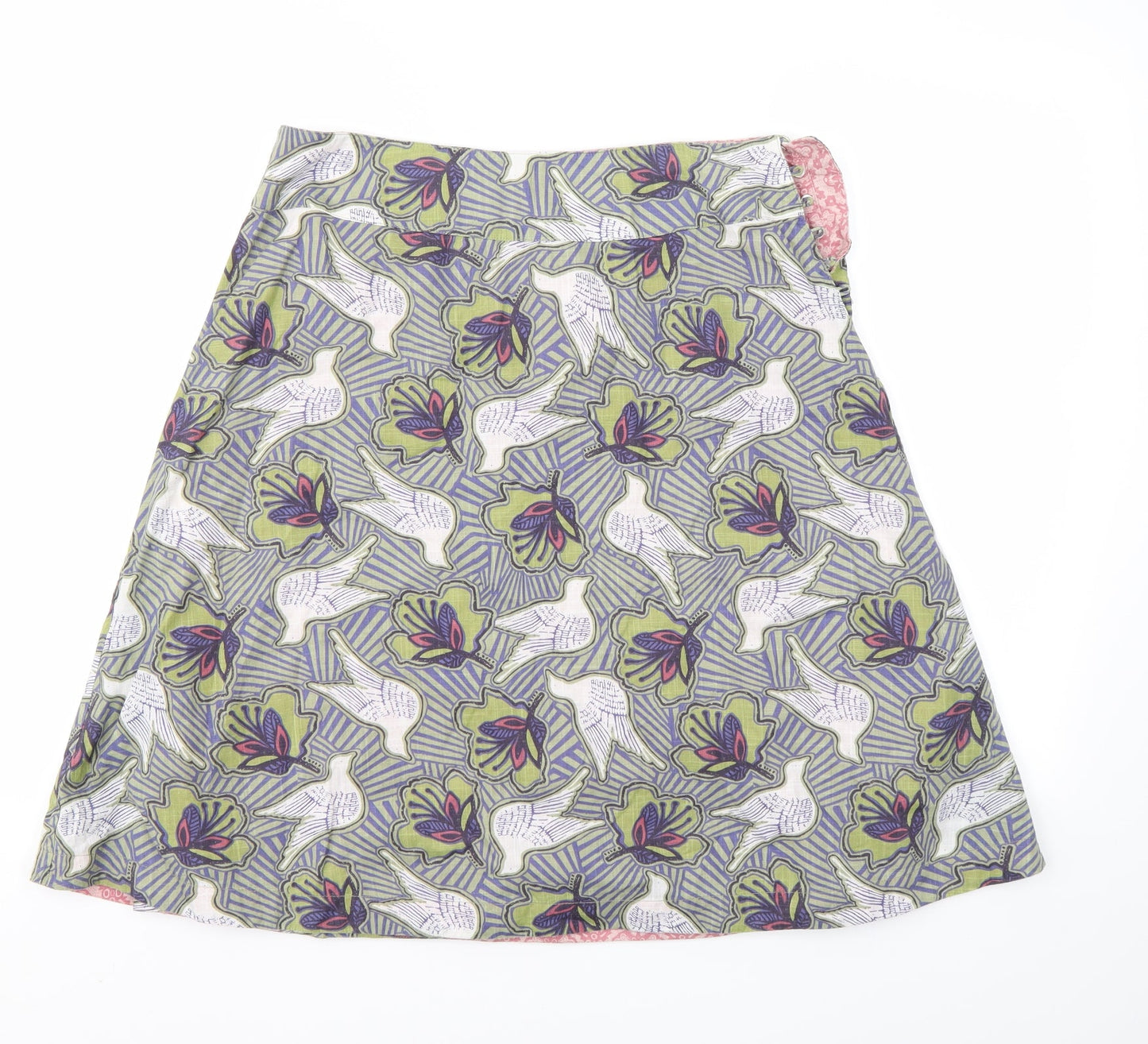 PREWORN  Womens Multicoloured Floral  Flare Skirt Size 30 in