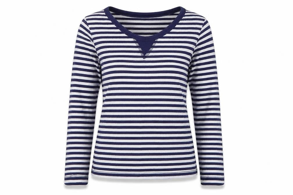 Avenue Womens Multicoloured Striped  Basic T-Shirt Size 8