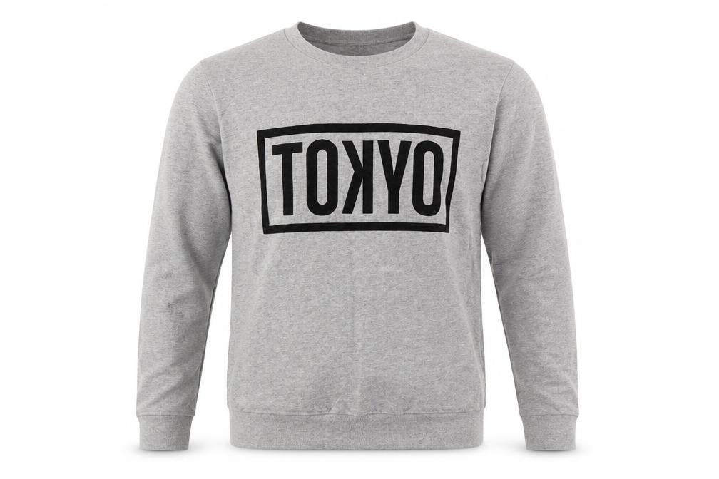 Topman Mens Grey Geometric  Pullover Sweatshirt Size M