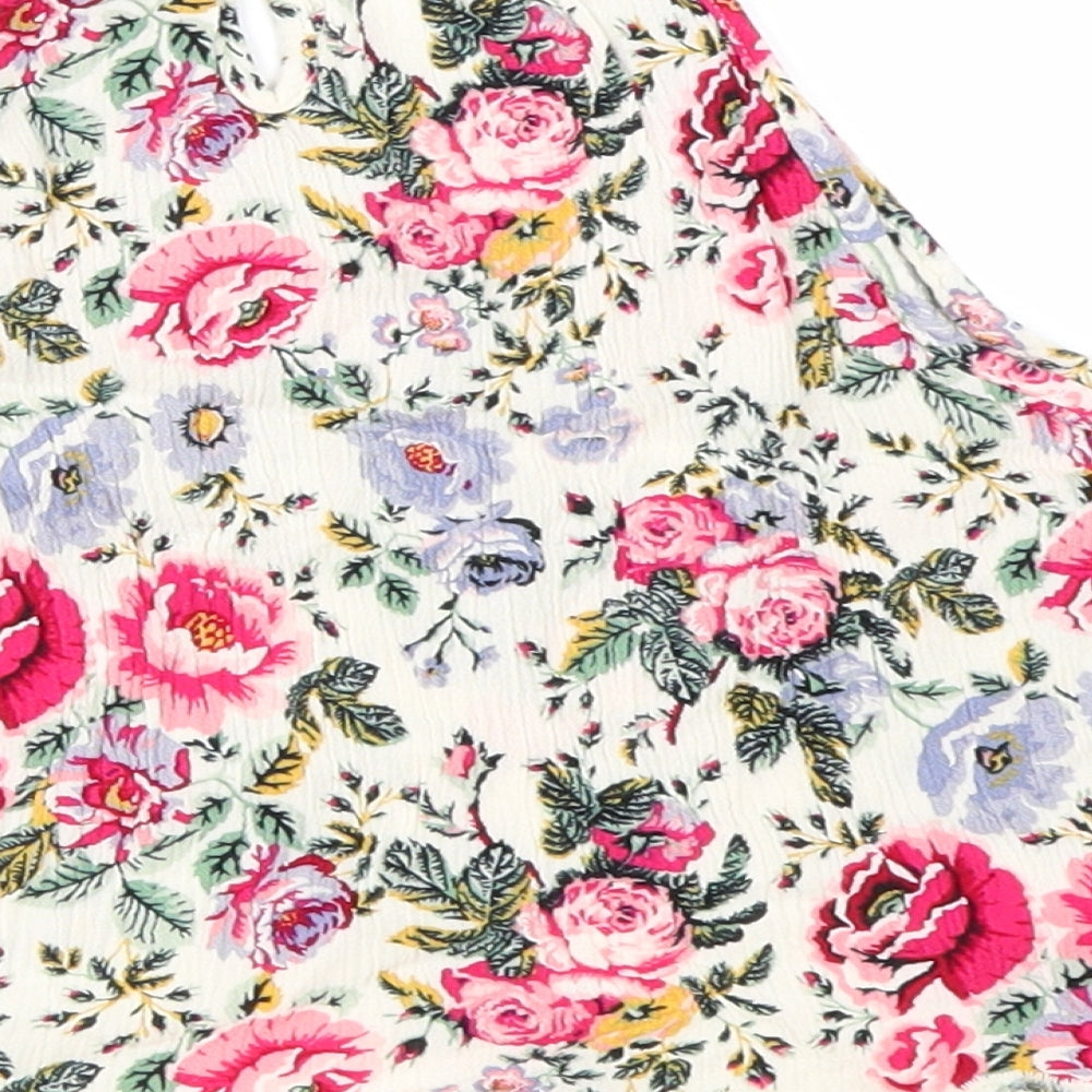 H&M Girls Multicoloured Floral  Basic T-Shirt Size 2 Years