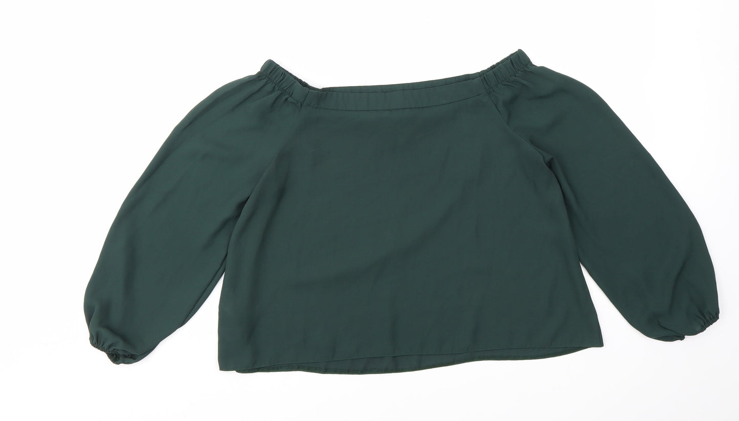 New Look Womens Green   Basic Blouse Size 10
