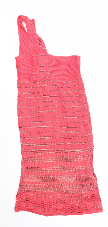 Womens Red Geometric  Fit & Flare  Size 12