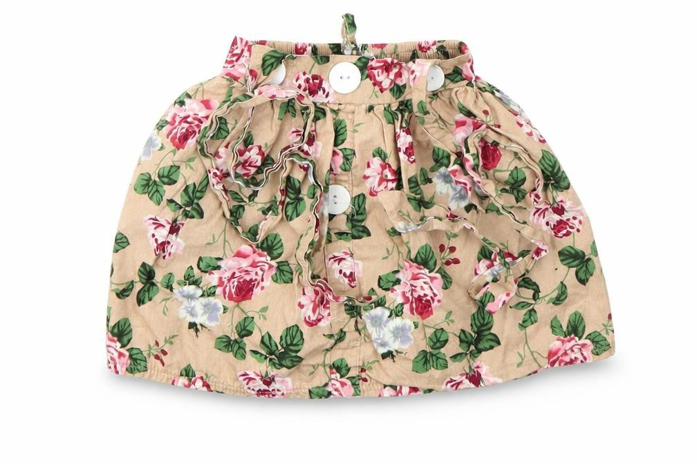 TONG BEIDI Girls Multicoloured Geometric  Flare Skirt Size 12 Months