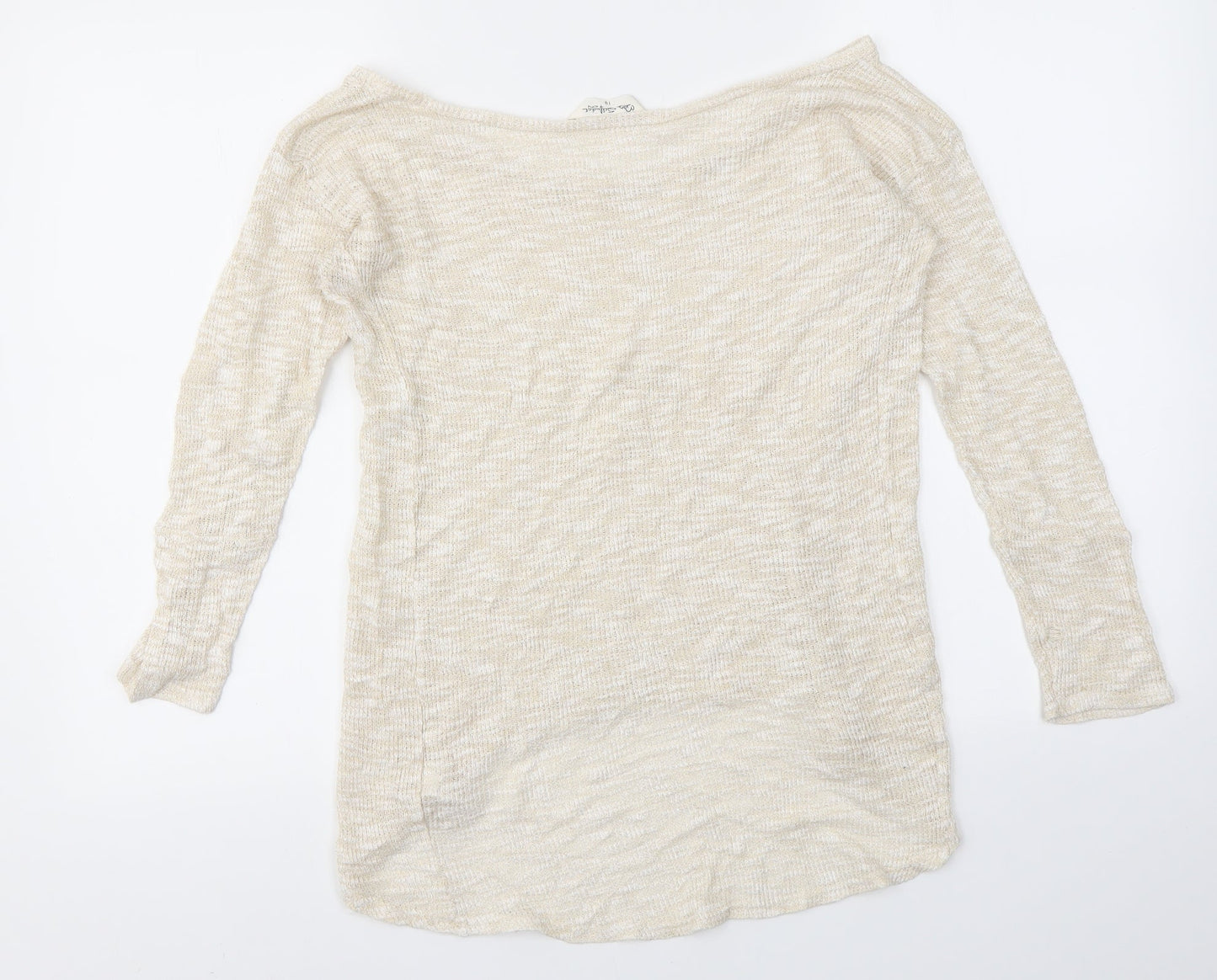 Miss Selfridge Womens Gold   Pullover Jumper Size 10