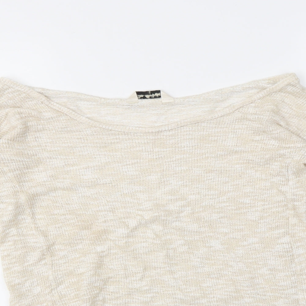 Miss Selfridge Womens Gold   Pullover Jumper Size 10