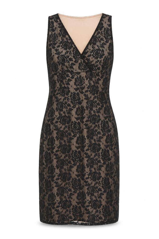 Bonprix Womens Black Floral Wrap Dress Size XS
