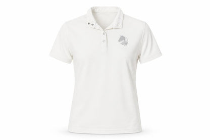 Elico Girls White   Basic Polo Size 9-10 Years