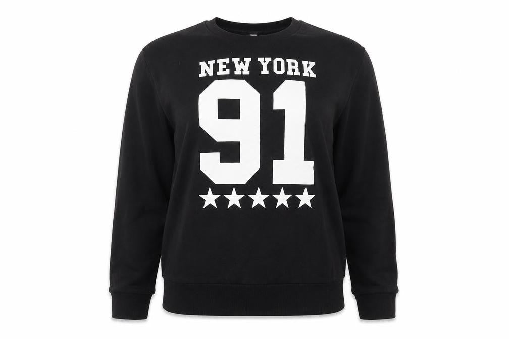 H&M Womens Black   Pullover Sweatshirt Size XS