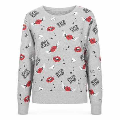 H&M Womens Grey   Pullover Sweatshirt Size S