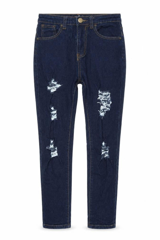 Boohoo Womens Blue  Denim Skinny Jeans Size 8 L26 in