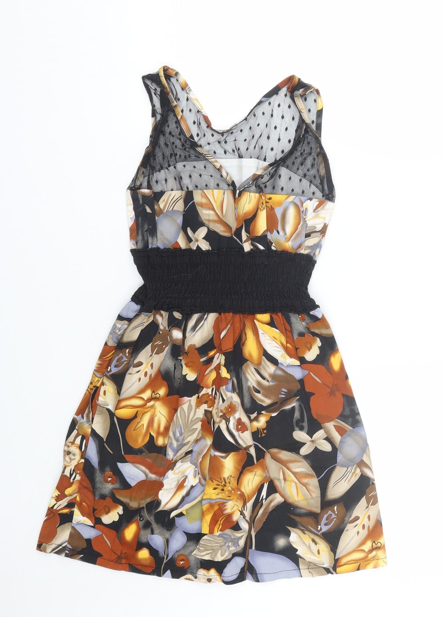 Cutie Womens Multicoloured Floral  Tank Dress  Size S