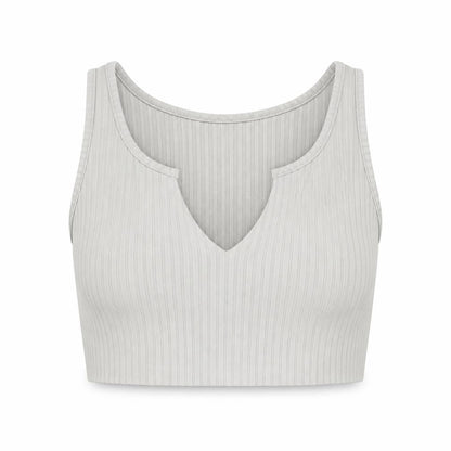 PRETTYLITTLETHING Womens Grey   Cropped Tank Size 6
