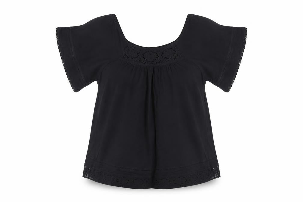 Denim co Womens Black   Basic T-Shirt Size 8