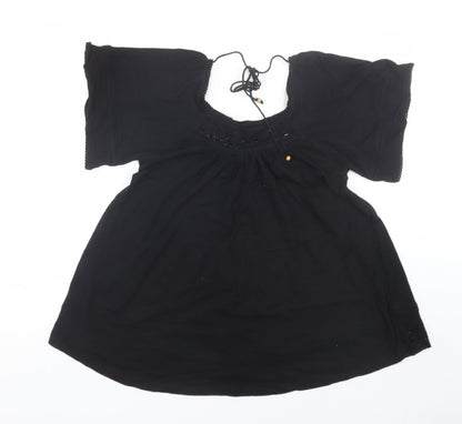 Denim co Womens Black   Basic T-Shirt Size 8