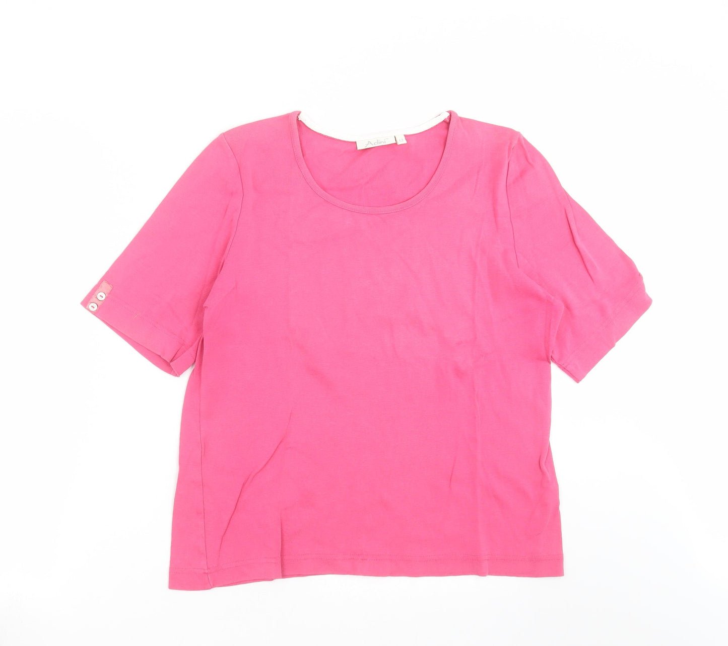 Adini Womens Pink   Basic T-Shirt Size S