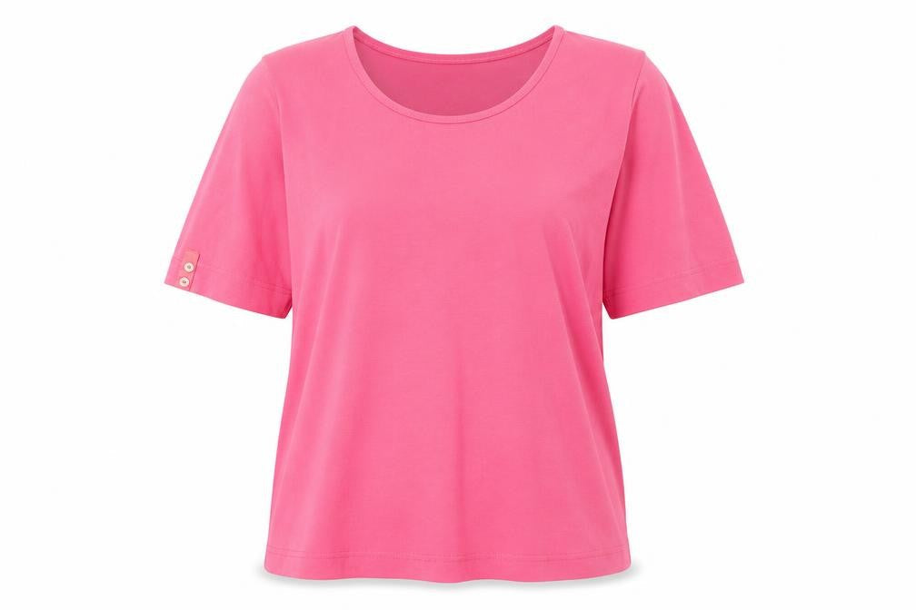 Adini Womens Pink   Basic T-Shirt Size S