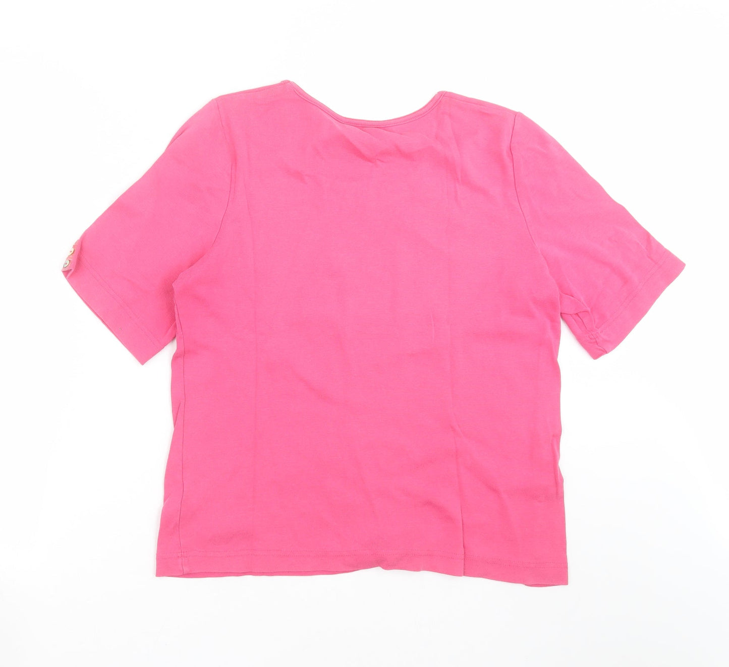 Adini Womens Pink   Basic T-Shirt Size S