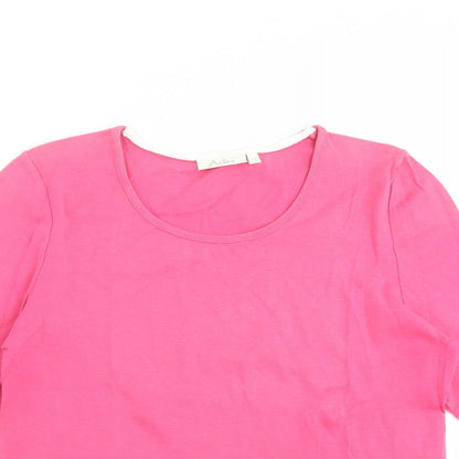 Adini Womens Pink   Basic T-Shirt Size S
