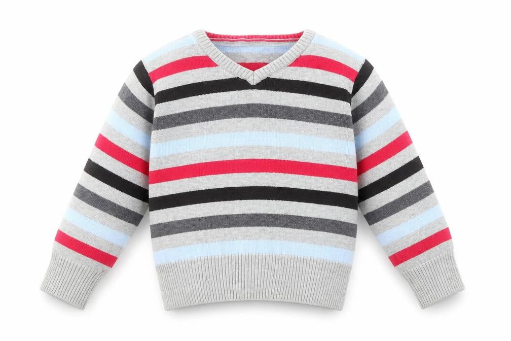 George Baby Multicoloured Striped Knit Pullover Jumper Size 9-12 Months