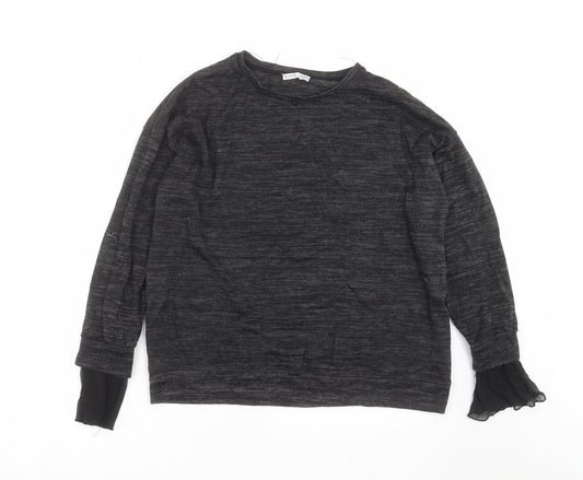Zara Womens Grey  Knit Pullover Jumper Size S