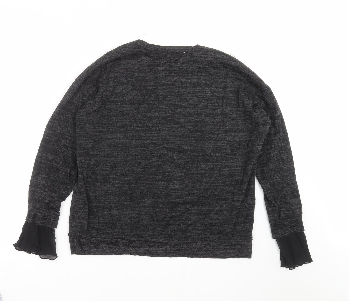 Zara Womens Grey  Knit Pullover Jumper Size S
