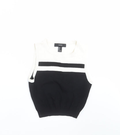 Preloved FOREVER 21 Womens Black  Knit Pullover Jumper Size S - Front