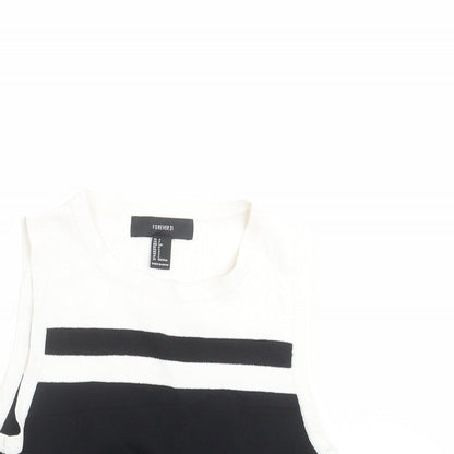 Preloved FOREVER 21 Womens Black  Knit Pullover Jumper Size S - Detail