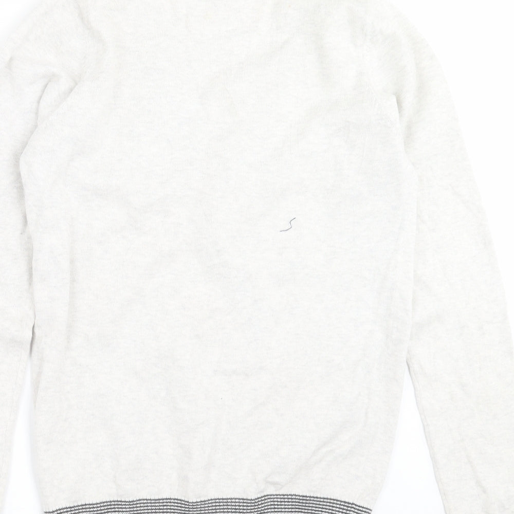 NEXT Mens Grey  Knit Cardigan Jumper Size XS