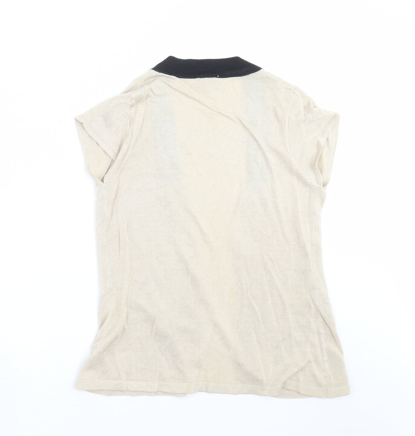 MINUET Womens Beige  Knit Cardigan Jumper Size 12
