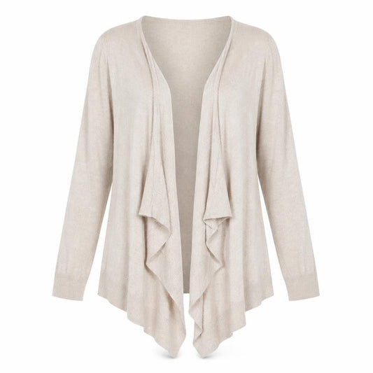 Peacocks Womens Beige  Knit Cardigan Jumper Size 12