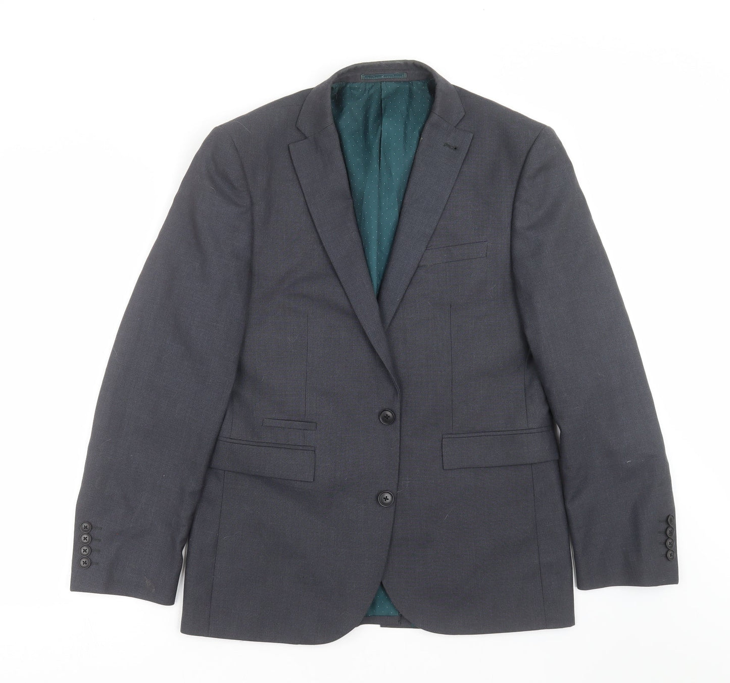 NEXT Mens Grey   Jacket Suit Jacket Size 38  - Tailored fit