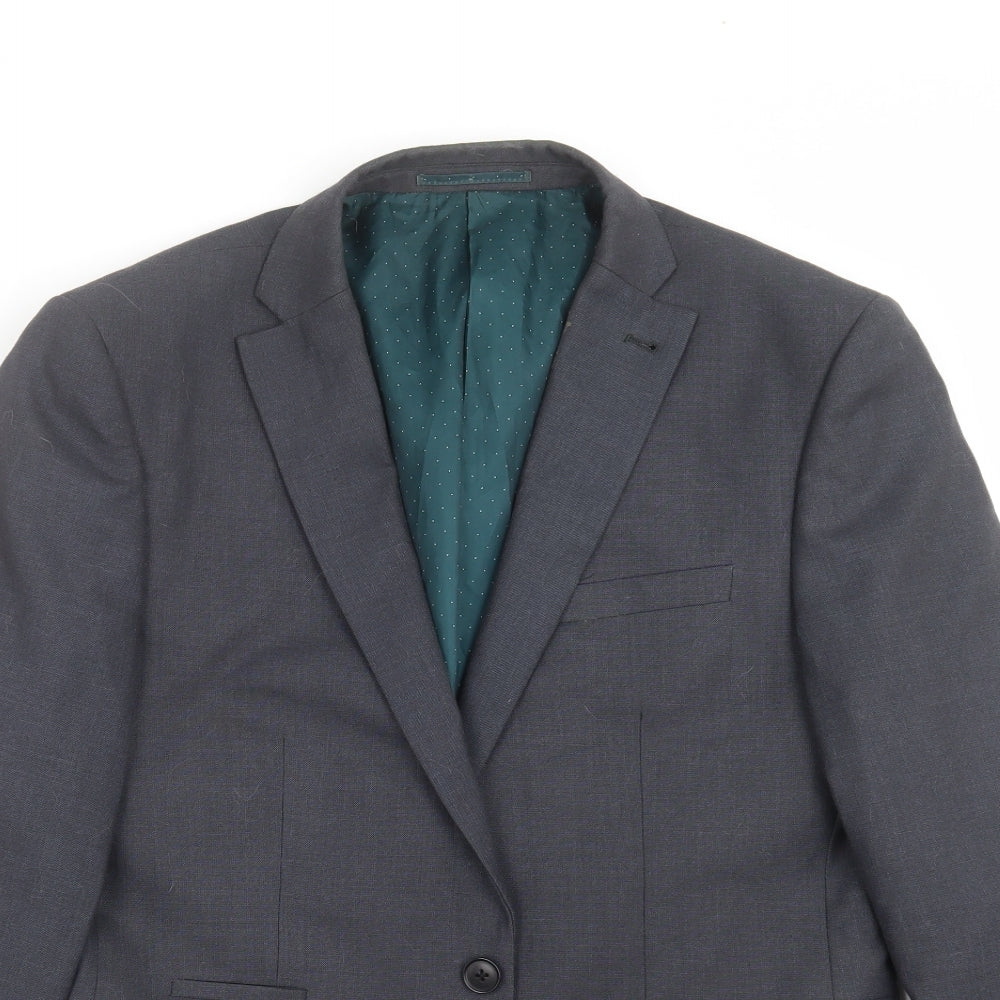 NEXT Mens Grey   Jacket Suit Jacket Size 38  - Tailored fit