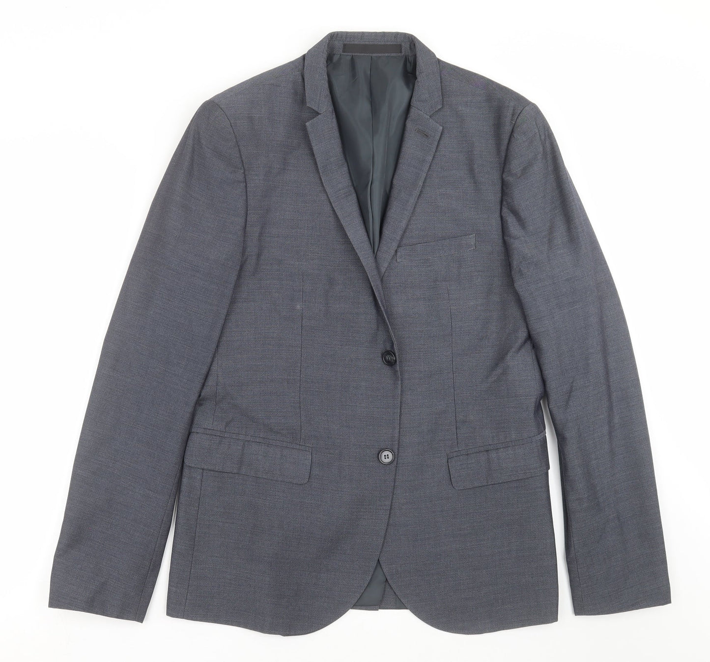 Topman Mens Blue   Jacket Suit Jacket Size 40