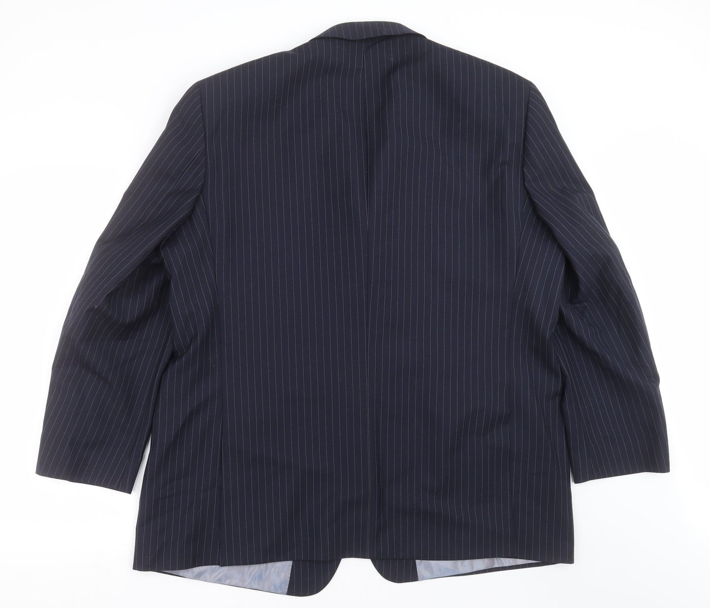 Marks and Spencer Mens Blue Striped  Jacket Suit Jacket Size 46