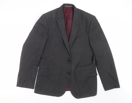 Marks and Spencer Mens Grey   Jacket Suit Jacket Size 40  - Tailored fit