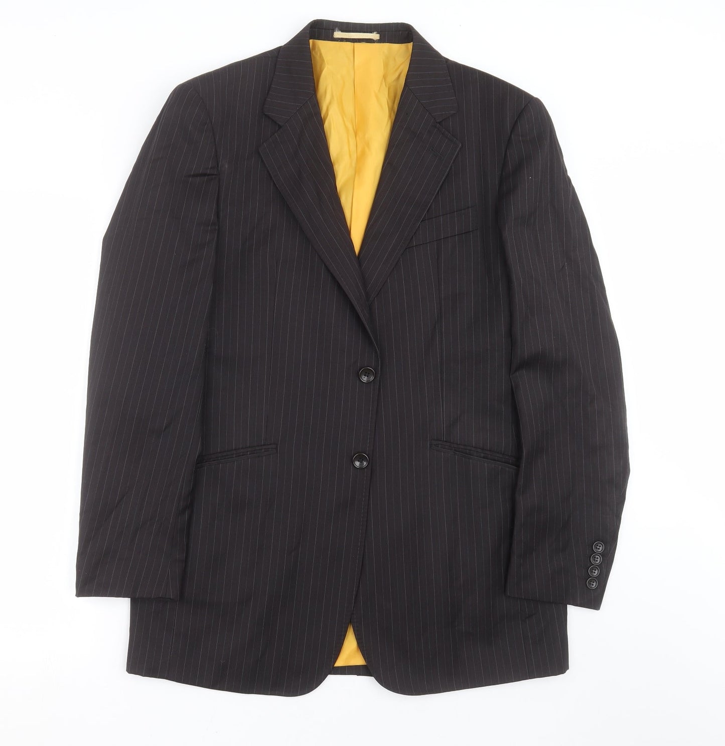 The duffer Mens Black Striped  Jacket Suit Jacket Size 40