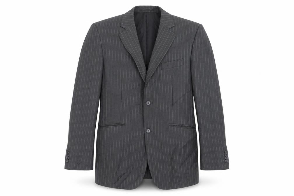 F&F Mens Grey Striped  Jacket Suit Jacket Size 44