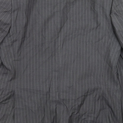F&F Mens Grey Striped  Jacket Suit Jacket Size 44