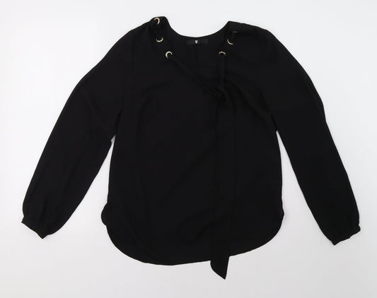 Very Womens Black   Basic Blouse Size 12