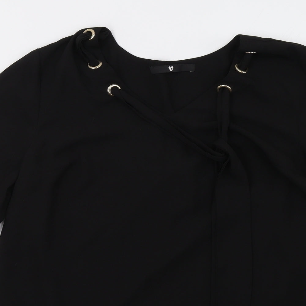 Very Womens Black   Basic Blouse Size 12